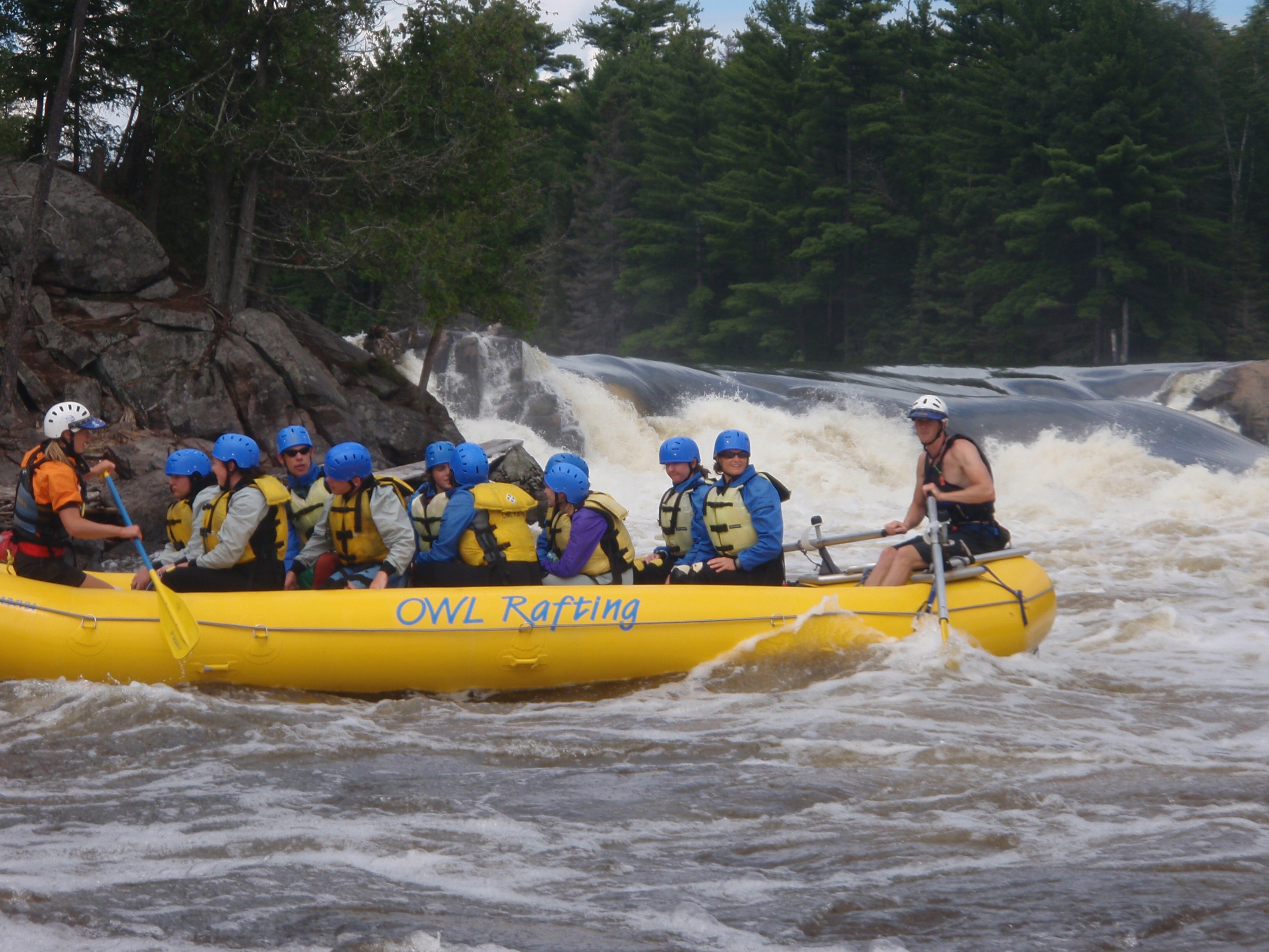 White water rafting on the Ottawa River with Owl Rafting.